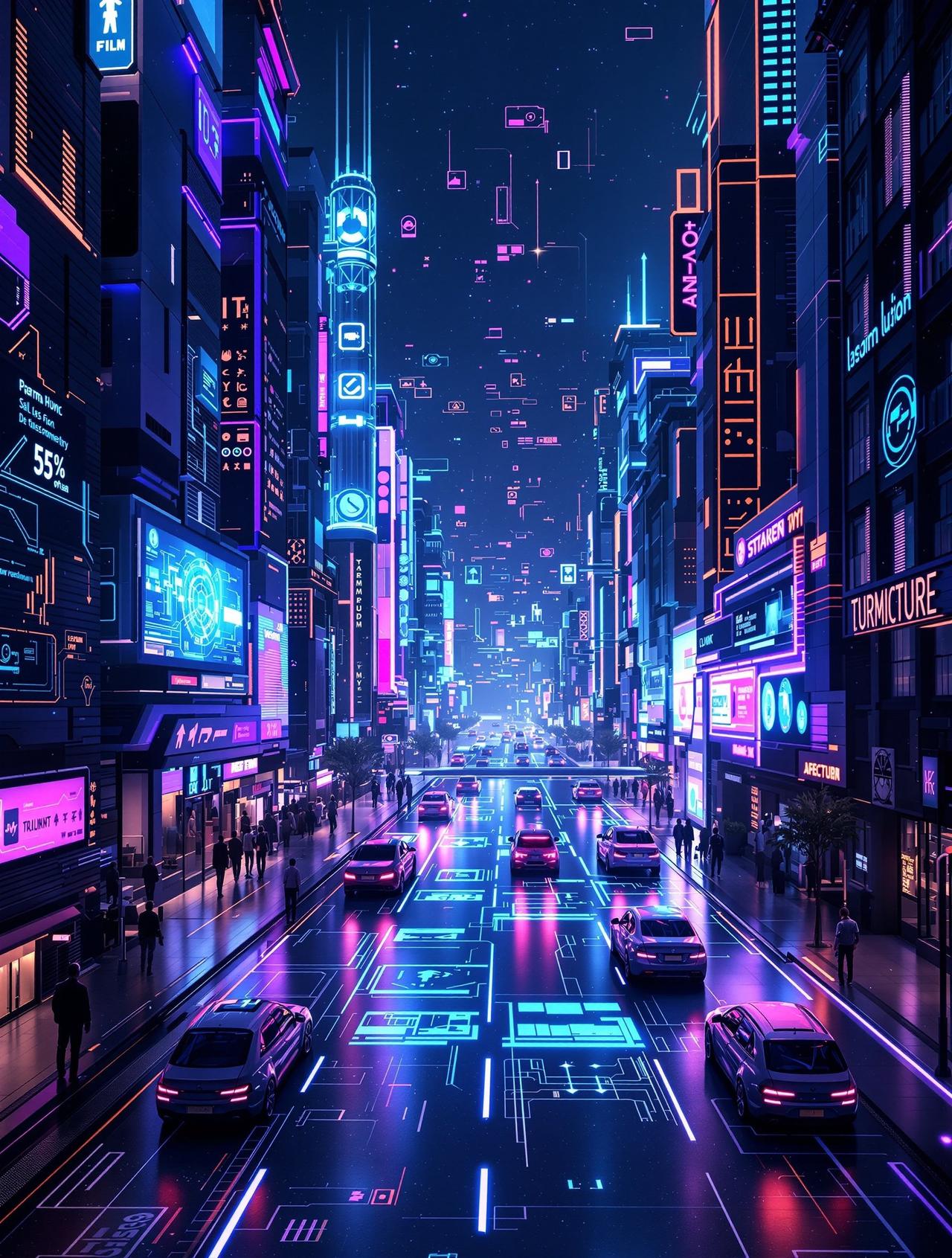 天堂在线作品《未来城市》海报